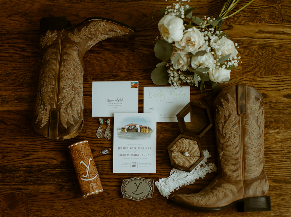Western wedding details from Jessi and Chad's day