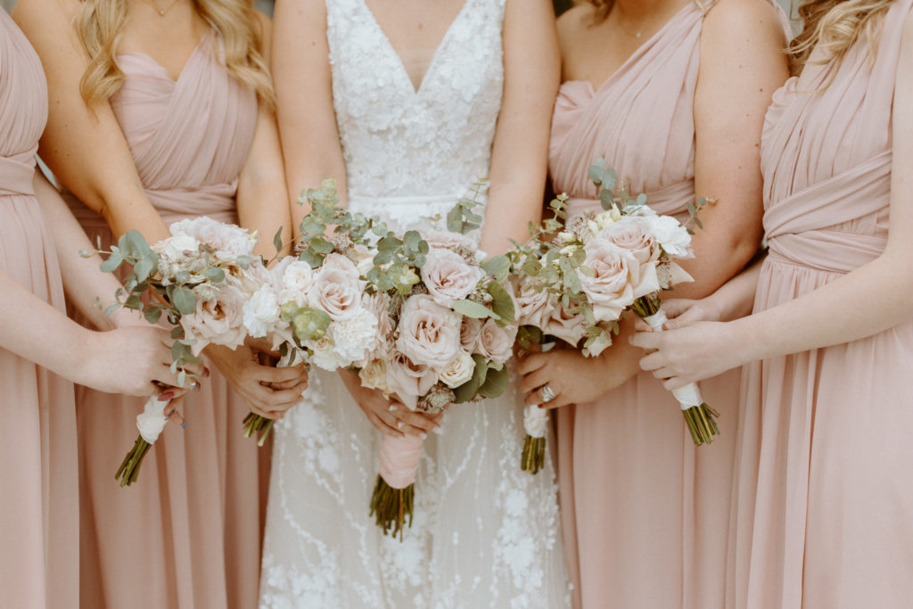 The florals that Amanda made for her wedding day