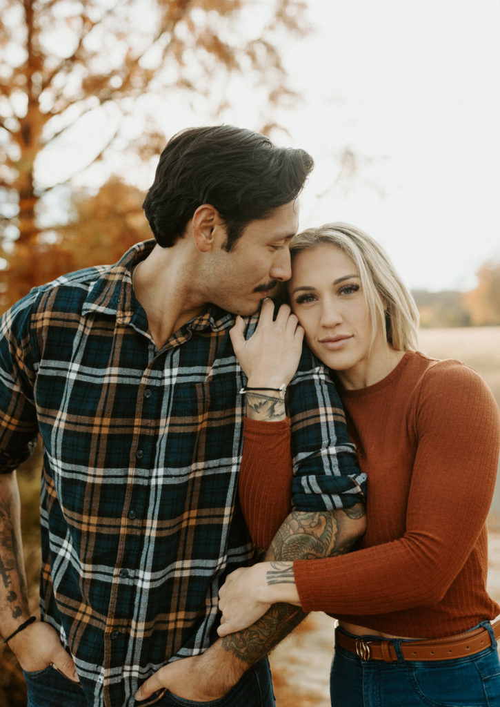 Engagement session at Liberty park in Clarksville, Tenneseee 