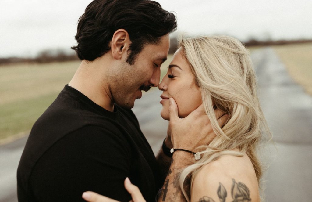 Chloe and Dillion snuggled close after their surprise proposal in Nashville 