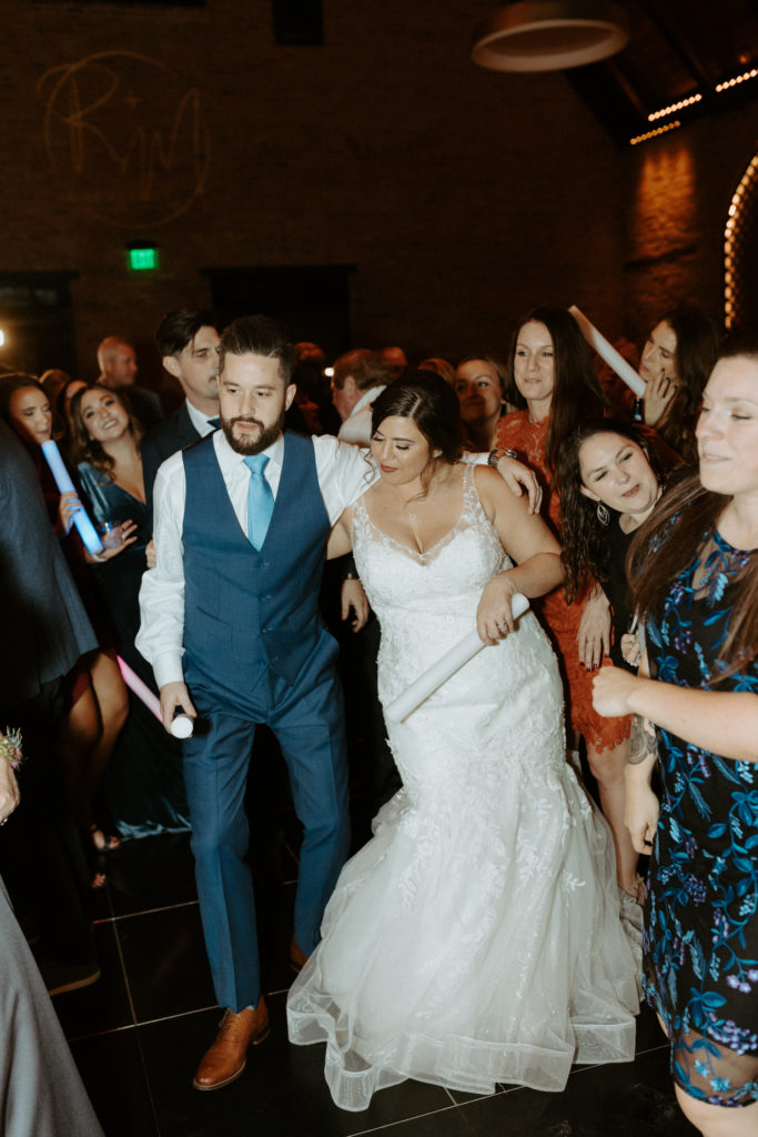 Marissa and Ryan dancing on their wedding day at Clementine Hall in Nashville.
