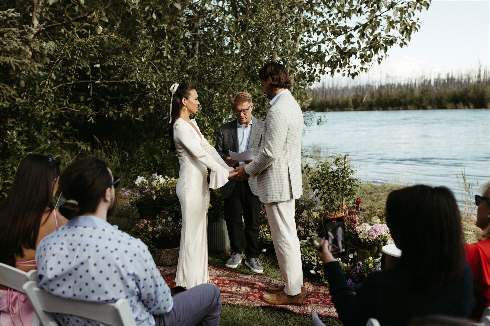 intimate wedding ceremony in Kenai Alaska 