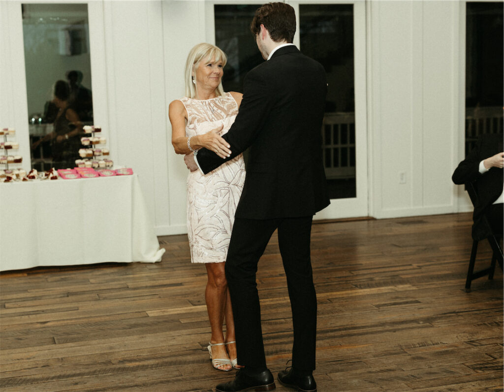 A first dance between the groom and his mother at The Cordelle