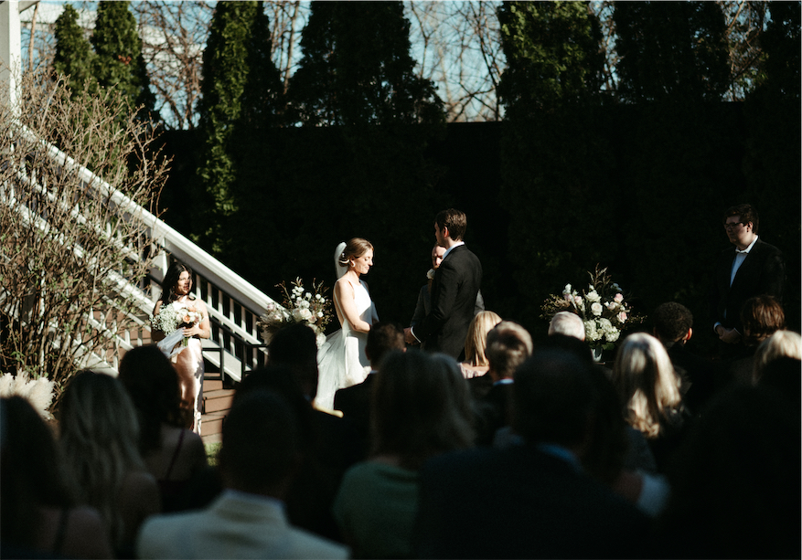 Dramatic shot of a wedding ceremony at The Cordelle