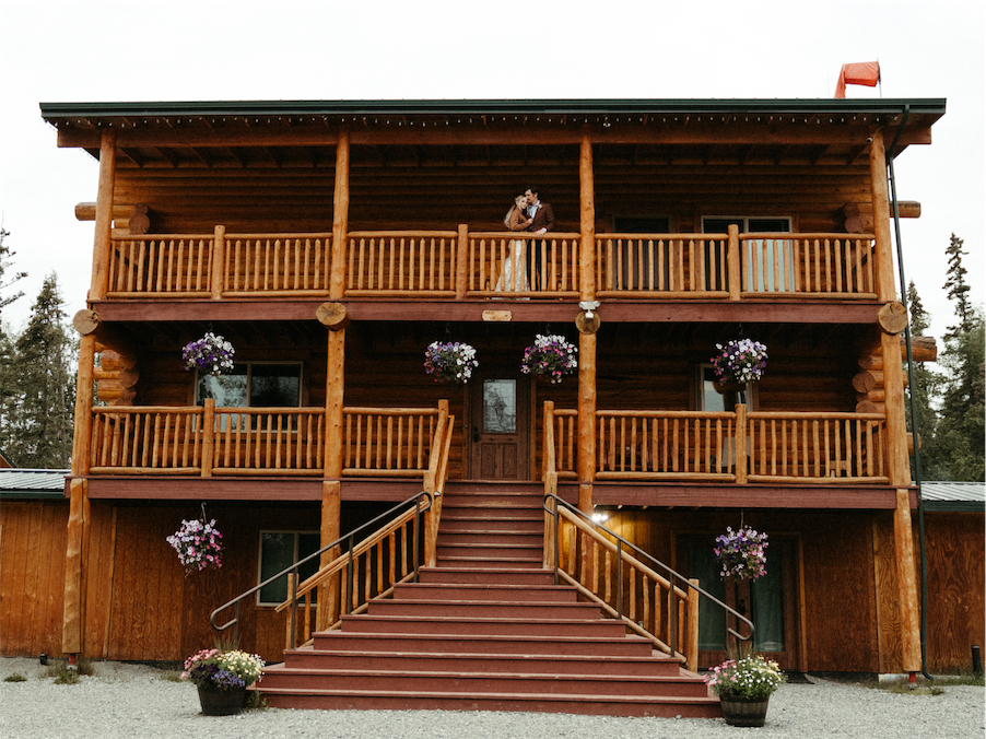 Knotty pine B & B is a cozy cabin in Palmer Alaska available for use as a wedding venue