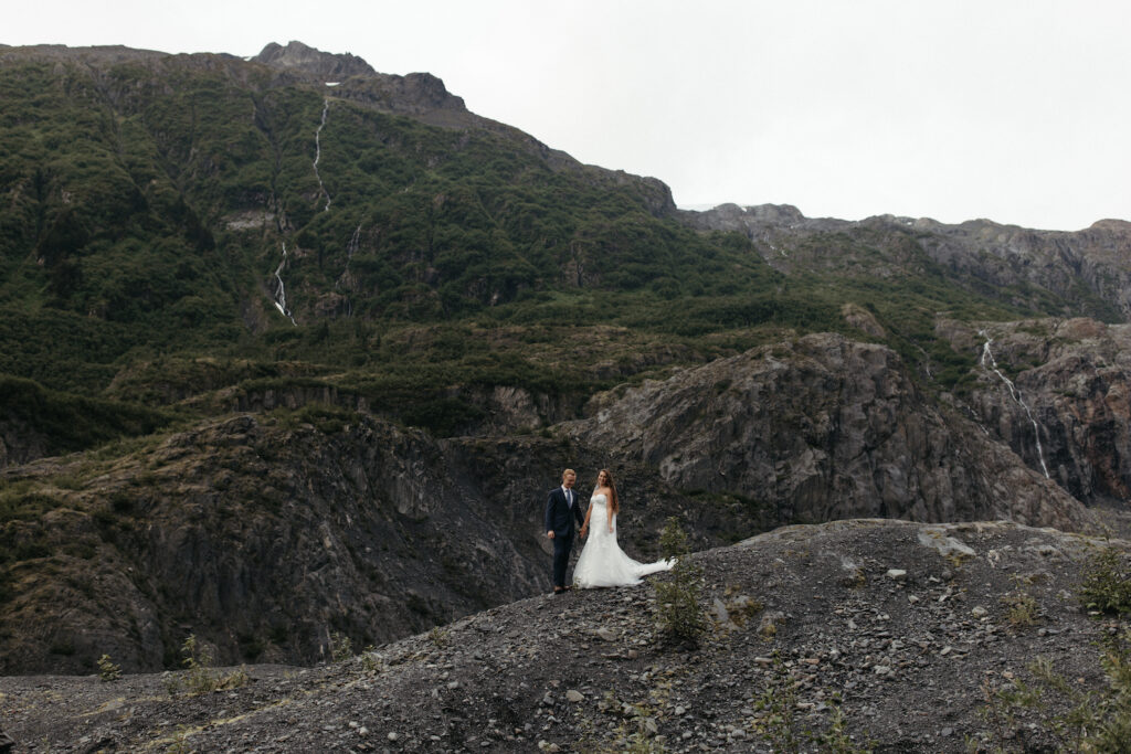 Exit glacier is another great elopement location in Alaska